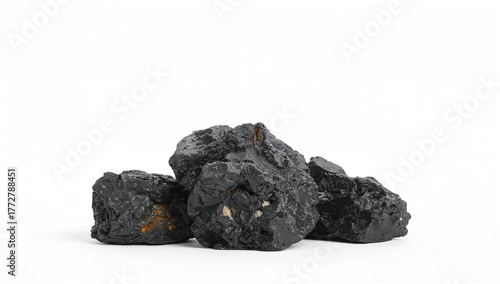Basalt stones arranged on a...