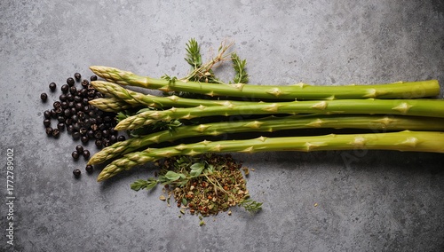 Fresh green asparagus spear...