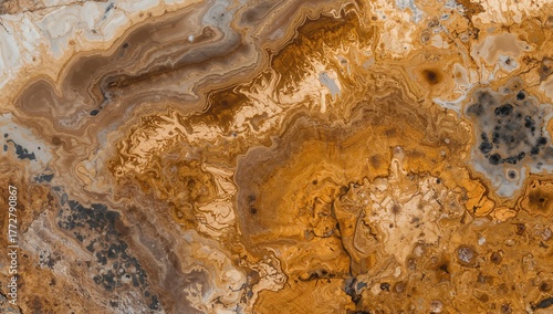 A polished slice of fossili...