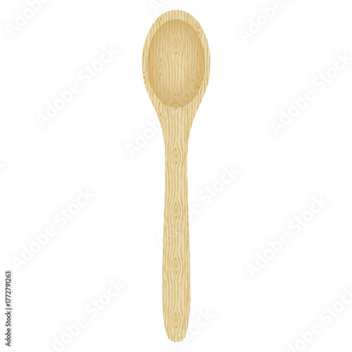 wooden spoon isolated