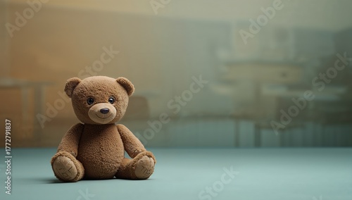 Vintage stuffed bear toy pl...