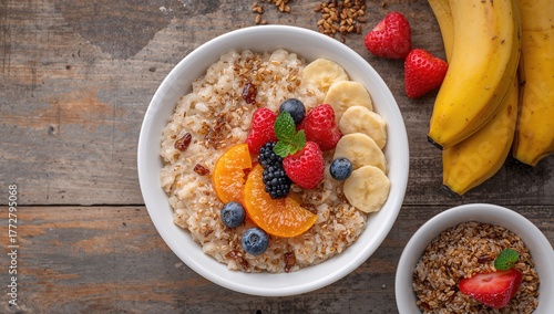 Fresh Oatmeal And Rice Porr...