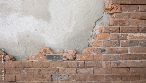 Brown and black bricks arra...