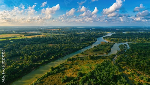Aerial view of the Amazon's...