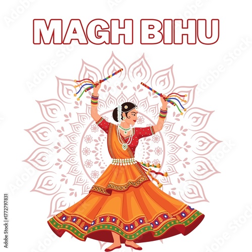 Magh Bihu festival with traditional dance