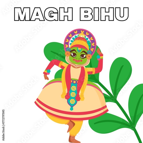 Colorful Magh Bihu festival with traditional dance and joy