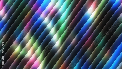 Dynamic diagonal gradient stripes abstract background seamless pattern vibrant colorful stripes textured graphic design element vector