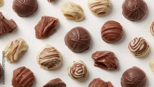 Assorted chocolate pralines...