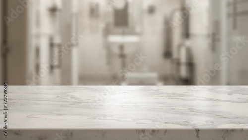 Marble surface table with a...