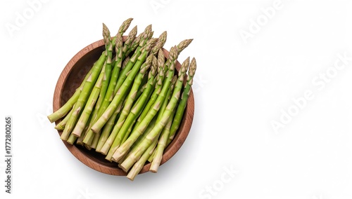 Fresh green asparagus shoot...