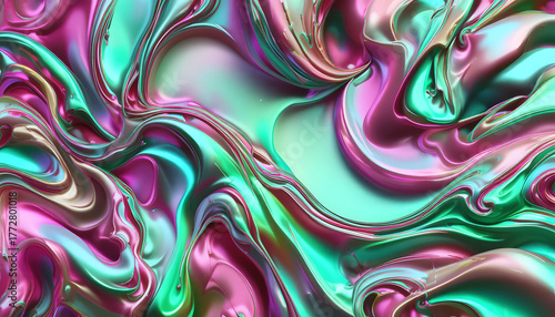 colorful abstract fractal background with swirling circular patterns