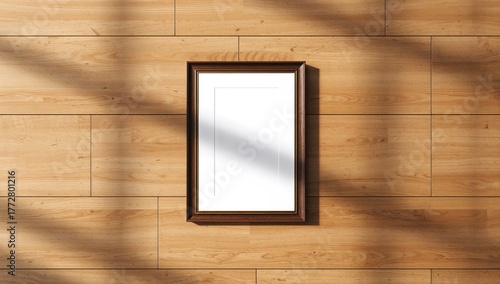 Mockup of a poster in a fra...