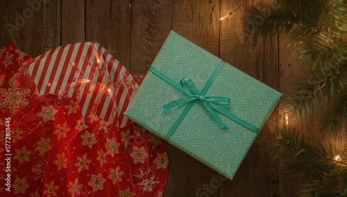 Gifts arranged in an elegan...