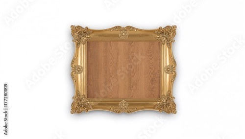 Golden photo frame for wedd...