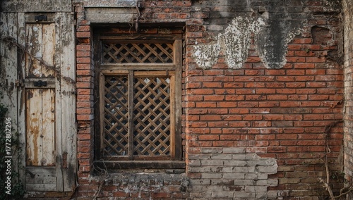 Vintage red brick structure...