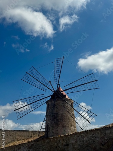 Salt flats windmill