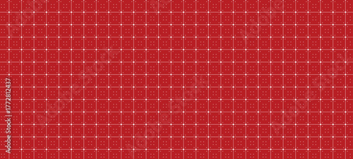 Red grid pattern background with subtle lighting, creating a textured and visually appealing surface for various design and artistic applications