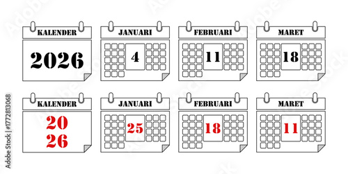 Calendar line icon, Agenda flat icon. simple calendar line art vector illustration