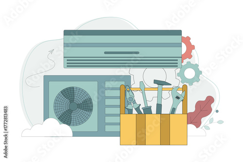 Air conditioner installation, maintenance, repair master.eps