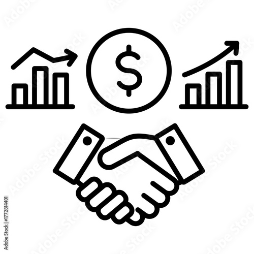 Acquisition Outline Icon