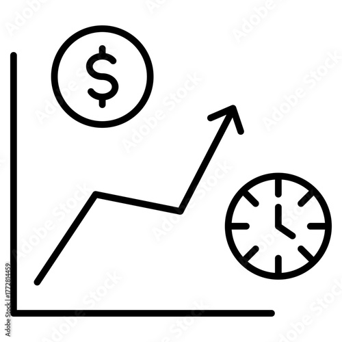 Forecasting Outline Icon