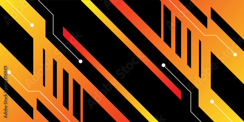 Modern and aggressive racing background graphic design template with dynamic lines and abstract shapes. Perfect for car wrap, vehicle branding, or sport themed designs.