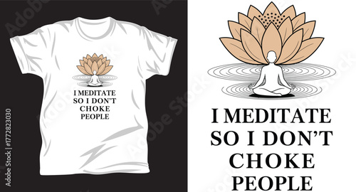 yoga graphic vector t shirt design print.