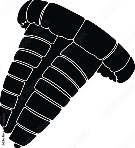 Vector stainless steel kitchen whisk for mixing or whipping silhouette illustration