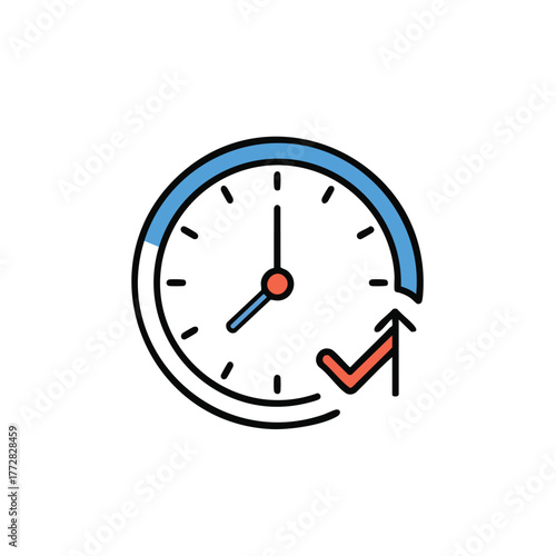 Clock showing time management and urgency.