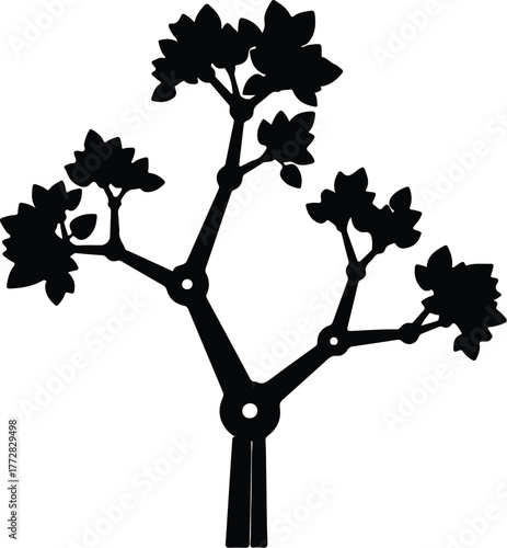 Vector whisk kitchen tool silhouette illustration