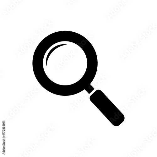 Magnifying glass icon for search and investigation.