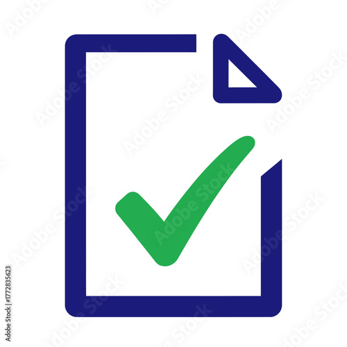 Document with a green check mark indicating completion.