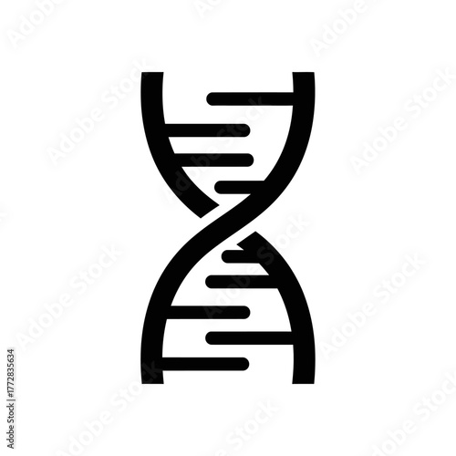 DNA Helix Structure - A Visual Representation of Genetic Code.