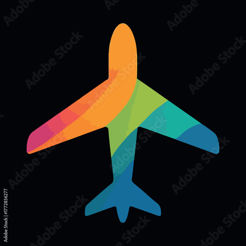 Vector illustration of airplane