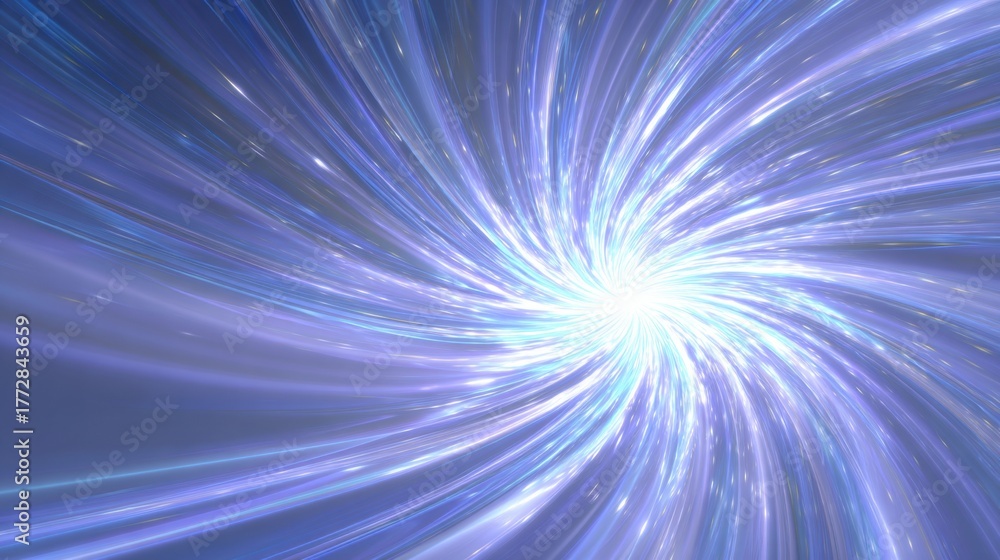 Fototapeta premium Bright rays of light spiral outward creating a stunning visual representation of cosmic energy.
