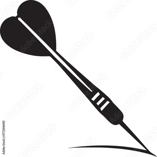 vector illustration of a dart arrow