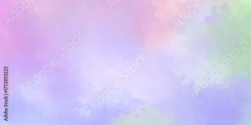 multicolor clouds texture watercolor picture painting illustration. Old grunge textures design painted watercolor background on paper texture.Color splashing on paper with watercolor splashes, grunge.