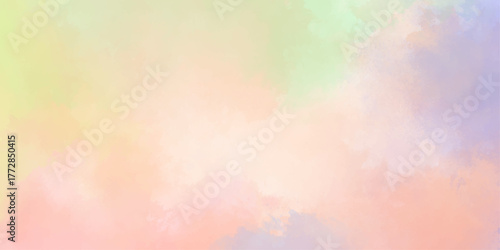 multicolor clouds texture watercolor picture painting illustration. Old grunge textures design painted watercolor background on paper texture.Color splashing on paper with watercolor splashes, grunge.