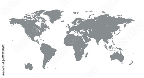 World map illustration on black background showing continents and countries