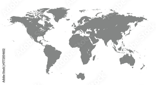 World map illustration on black background showing continents and countries