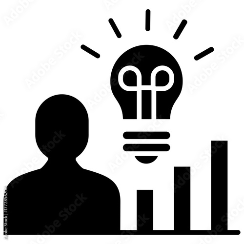 Business Intelligence Glyph Icon