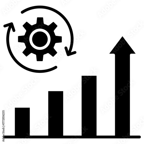 Sustainable Development Glyph Icon