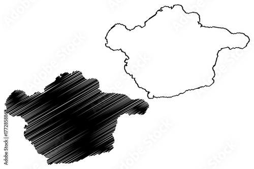 Basilan island (Southeast Asia, Republic of the Philippines) map vector illustration, scribble sketch Basilan map