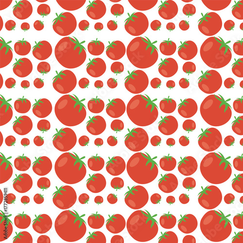 Tomato Pattern Creative Background Design