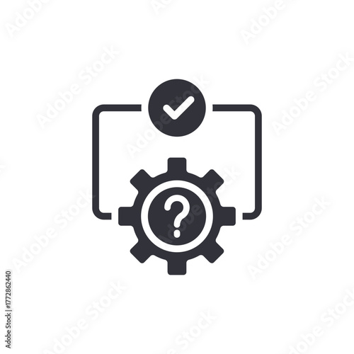 Process Problem Solving Gear Question Mark Icon