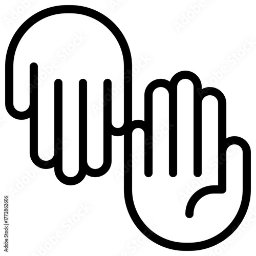 Charity Icon with Line Style