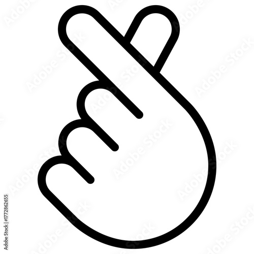 Love Sign Icon with Line Style