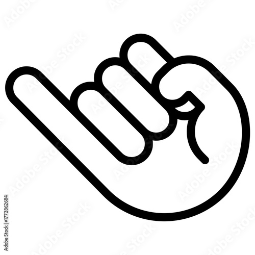 Promise Sign Icon with Line Style