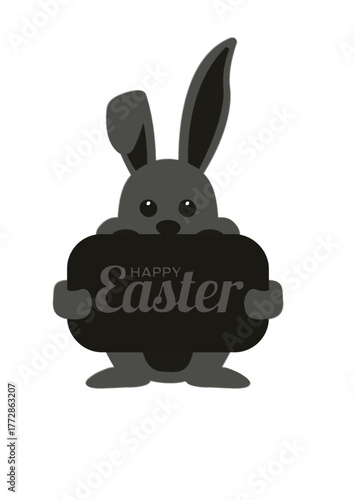 easter bunny with a white background