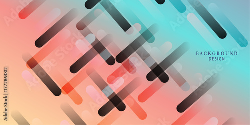 Geometric gradient pink blue color shapes and patterns abstract background